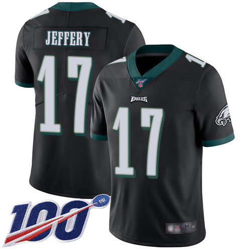 Men Philadelphia Eagles #17 Alshon Jeffery Black Alternate Vapor Untouchable NFL Jersey Limited Player